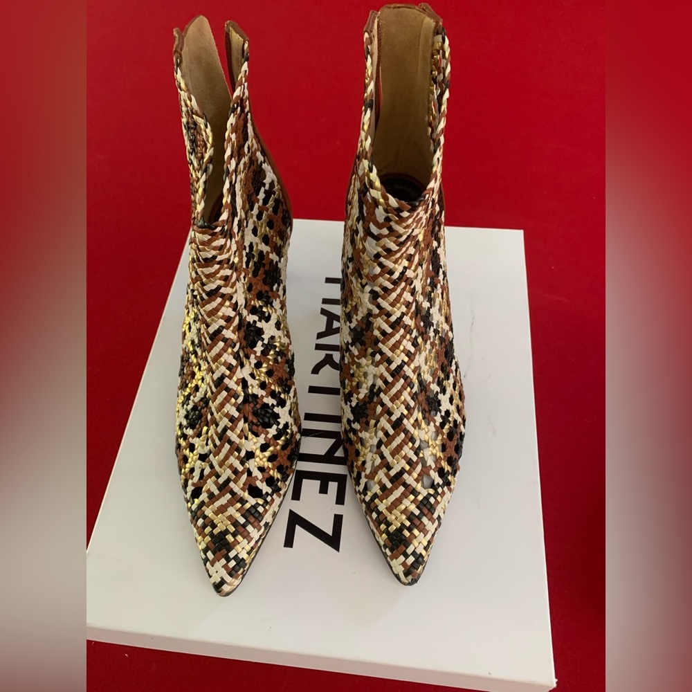 Souliers Martinez Woven Ankle Boots